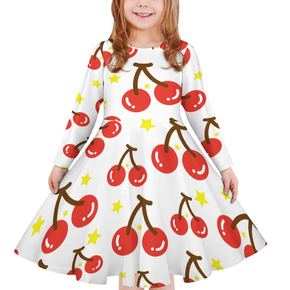 Girls' long sleeve dress