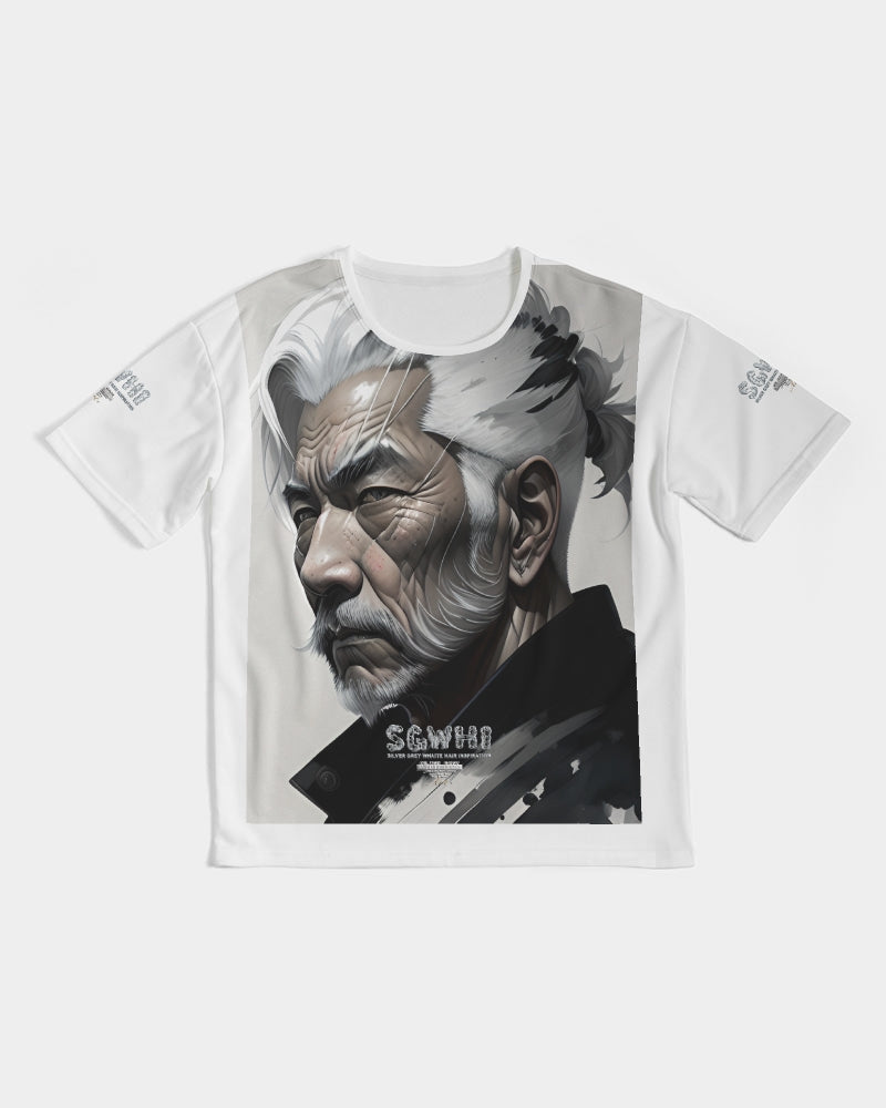 Handsome Asian brother pink painted portrait Men's All-Over Print Premium Heavyweight Tee