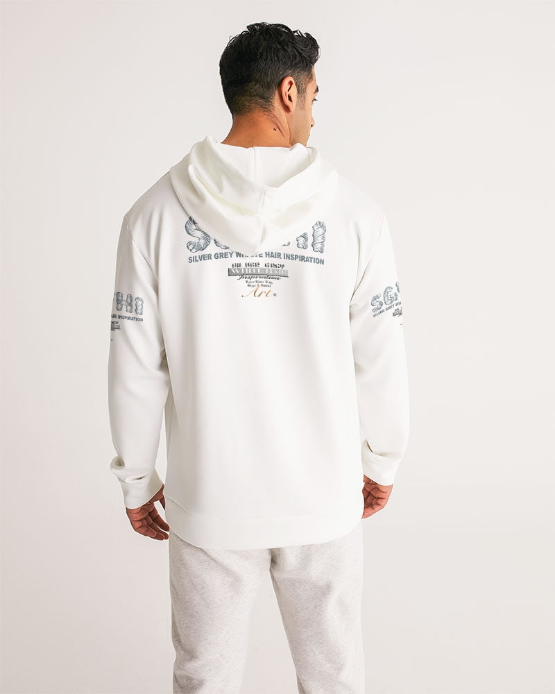 Black silver grey brother  Men's All-Over Print Hoodie