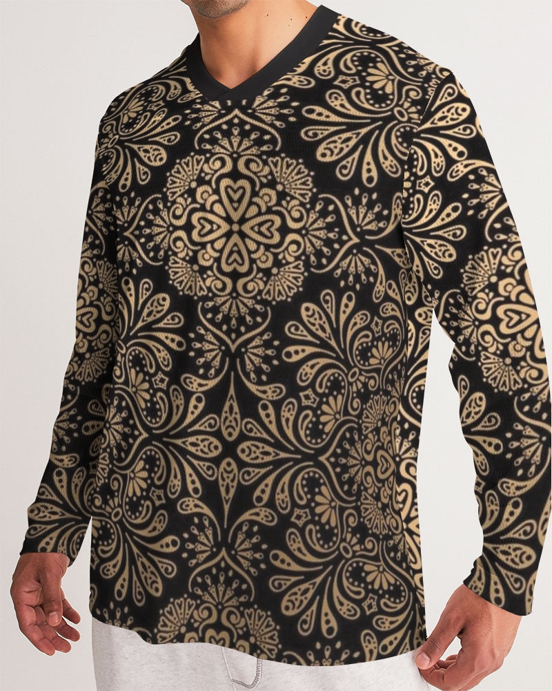 Man of Elegance Men's All-Over Print Long Sleeve Sports Jersey
