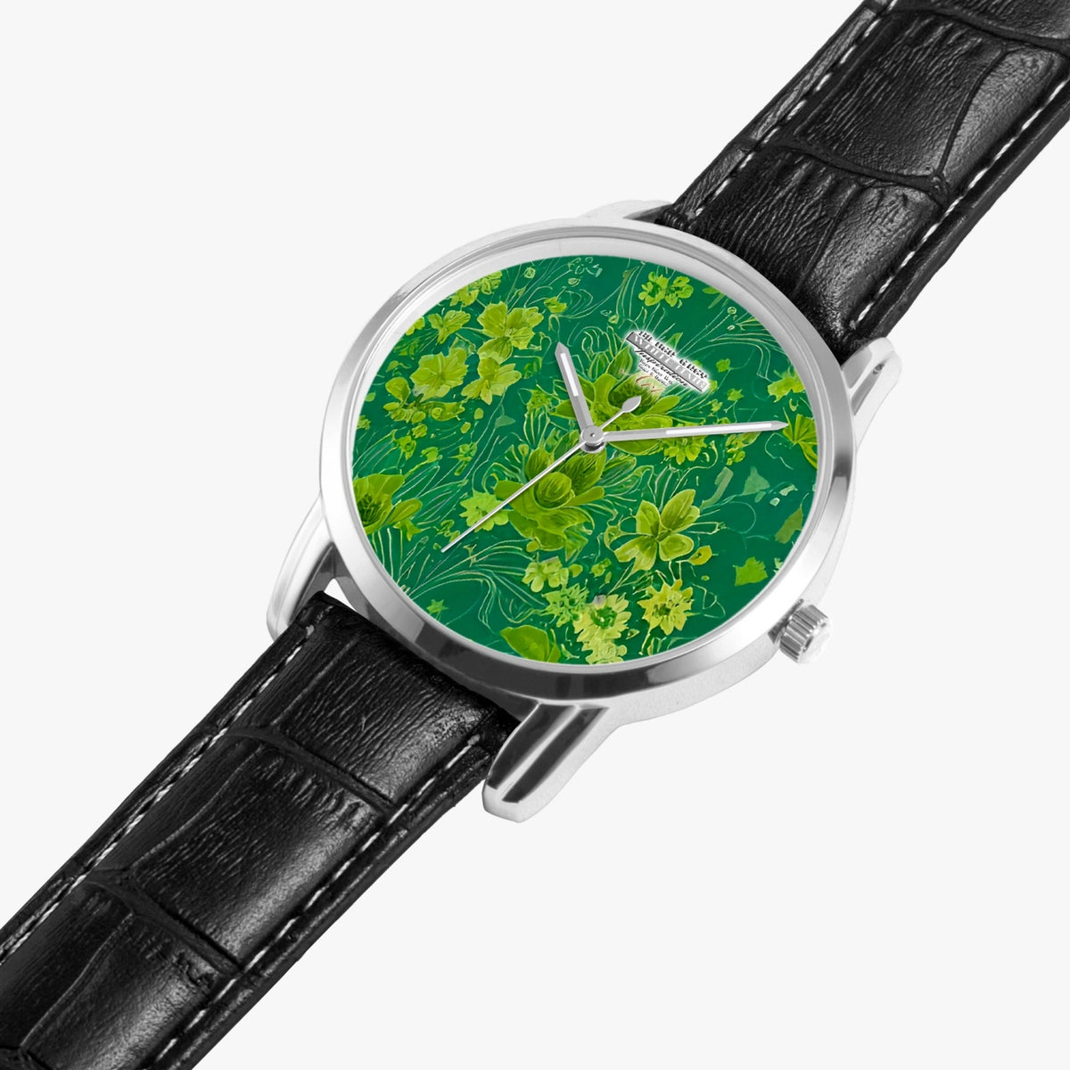 Silver grey white hair inspiration Wide Type Quartz watch