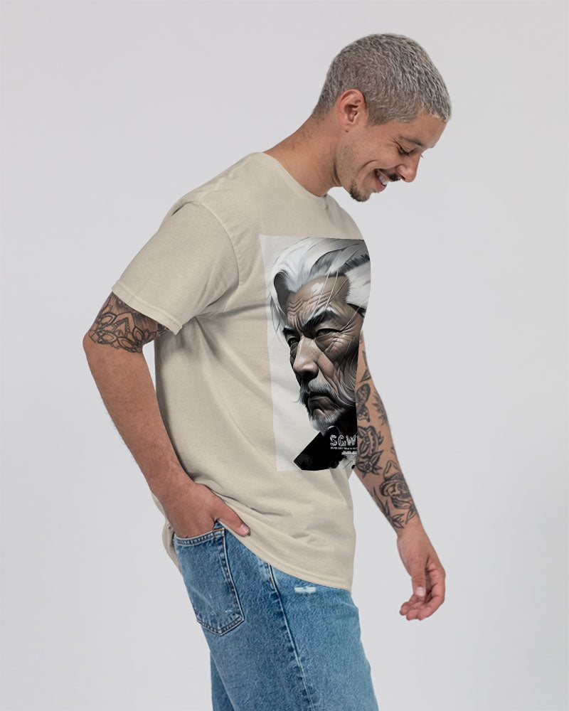 Handsome Asian brother pink painted portrait Unisex Ultra Cotton T-Shirt | Gildan