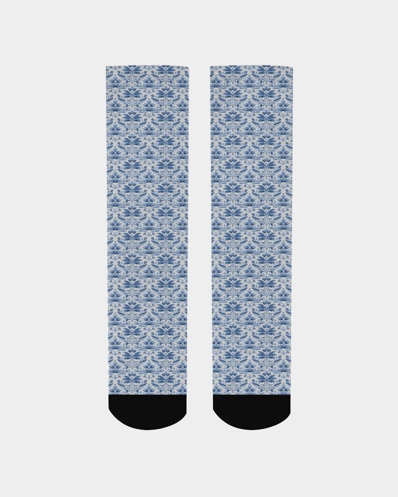 light blue Royal patten  Men's Socks