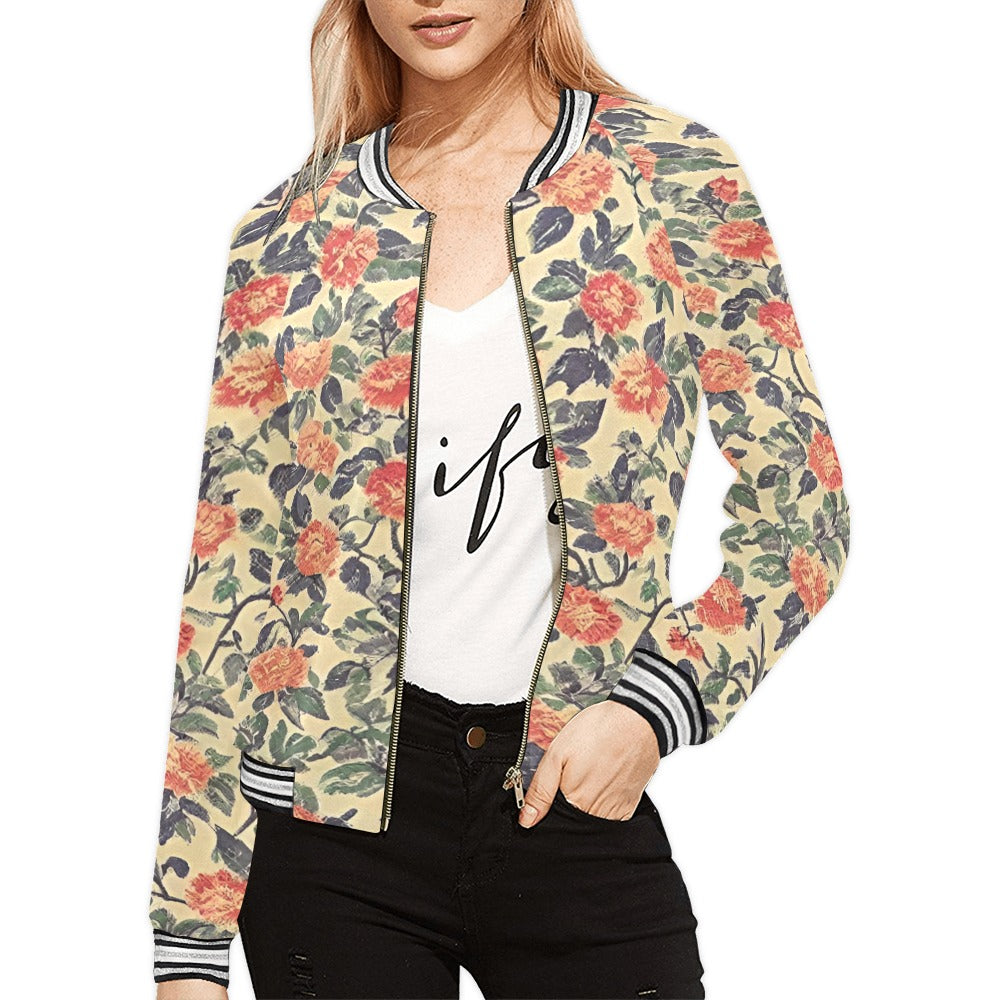 Women's Horizontal Stripes Jacket (Model H21)