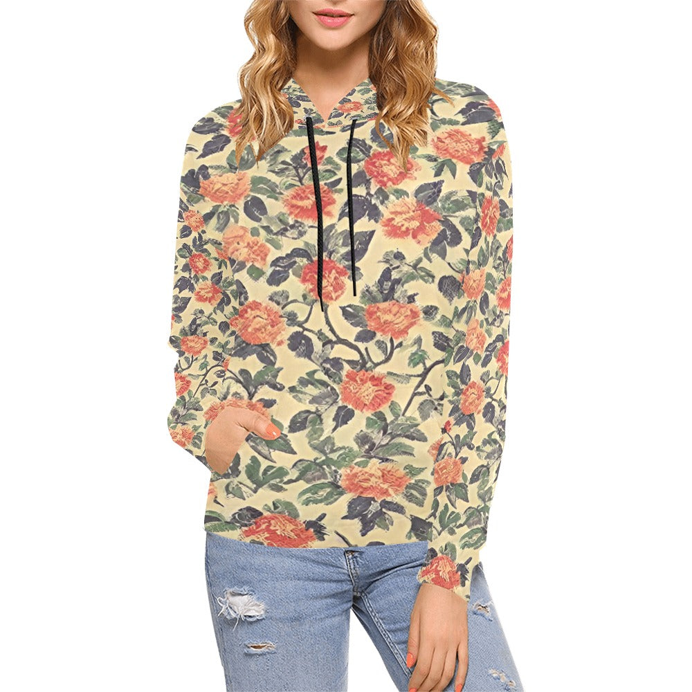 Women's All Over Print Hoodie (Model H13)