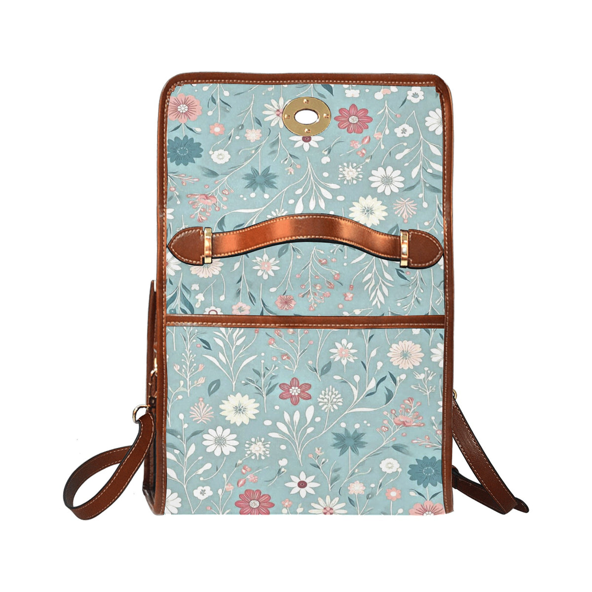 Waterproof Canvas Bag-Brown (All Over Print) (1641)