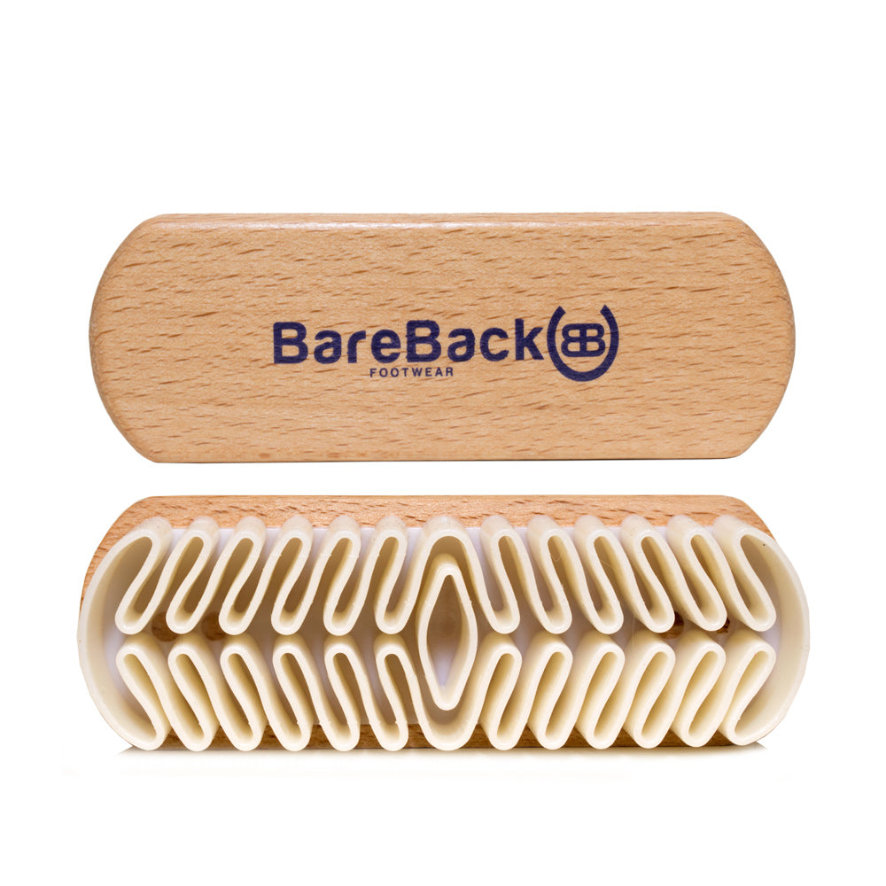 Bareback Footwear Wooden Handled Suede Brush