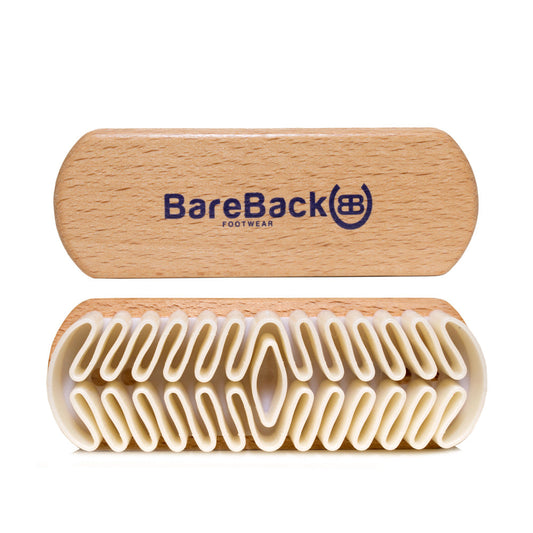 Bareback Footwear Wooden Handled Suede Brush