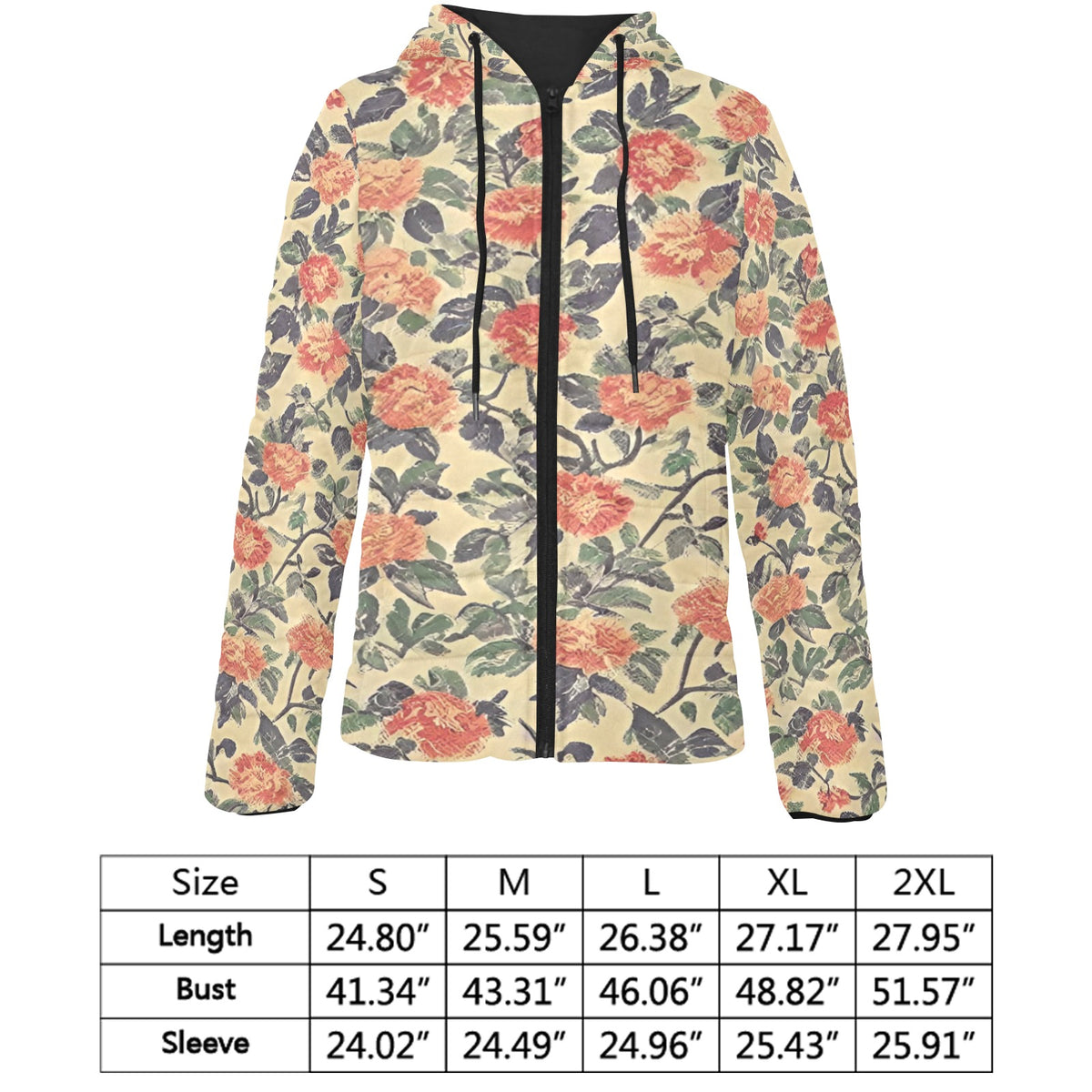 Women's Padded Hooded Jacket (H46)