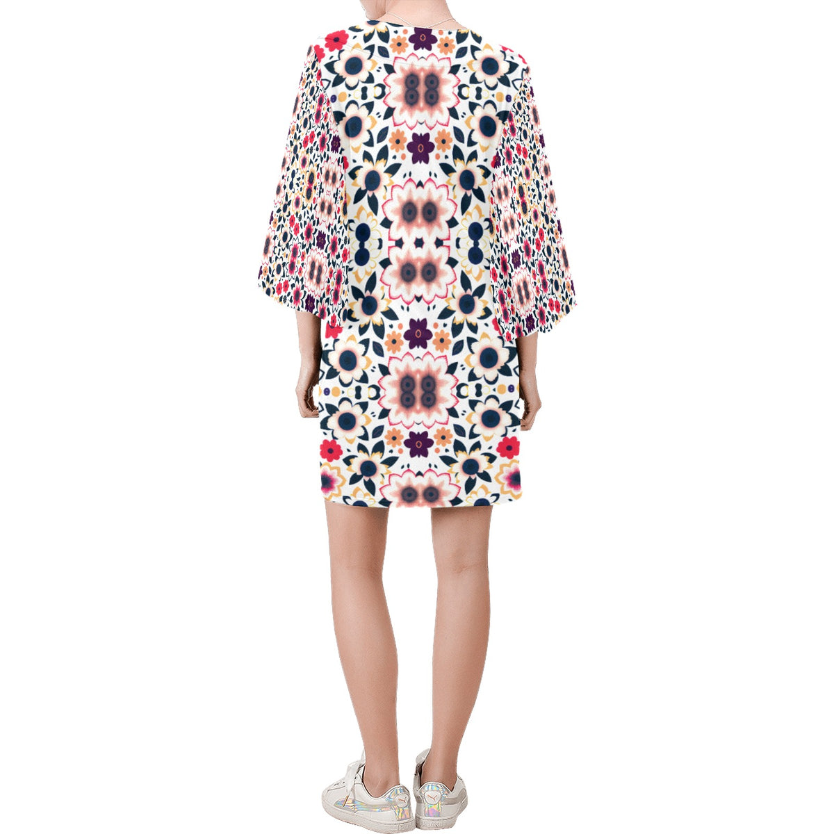 Women's Bell Sleeve Dress (Model D52)