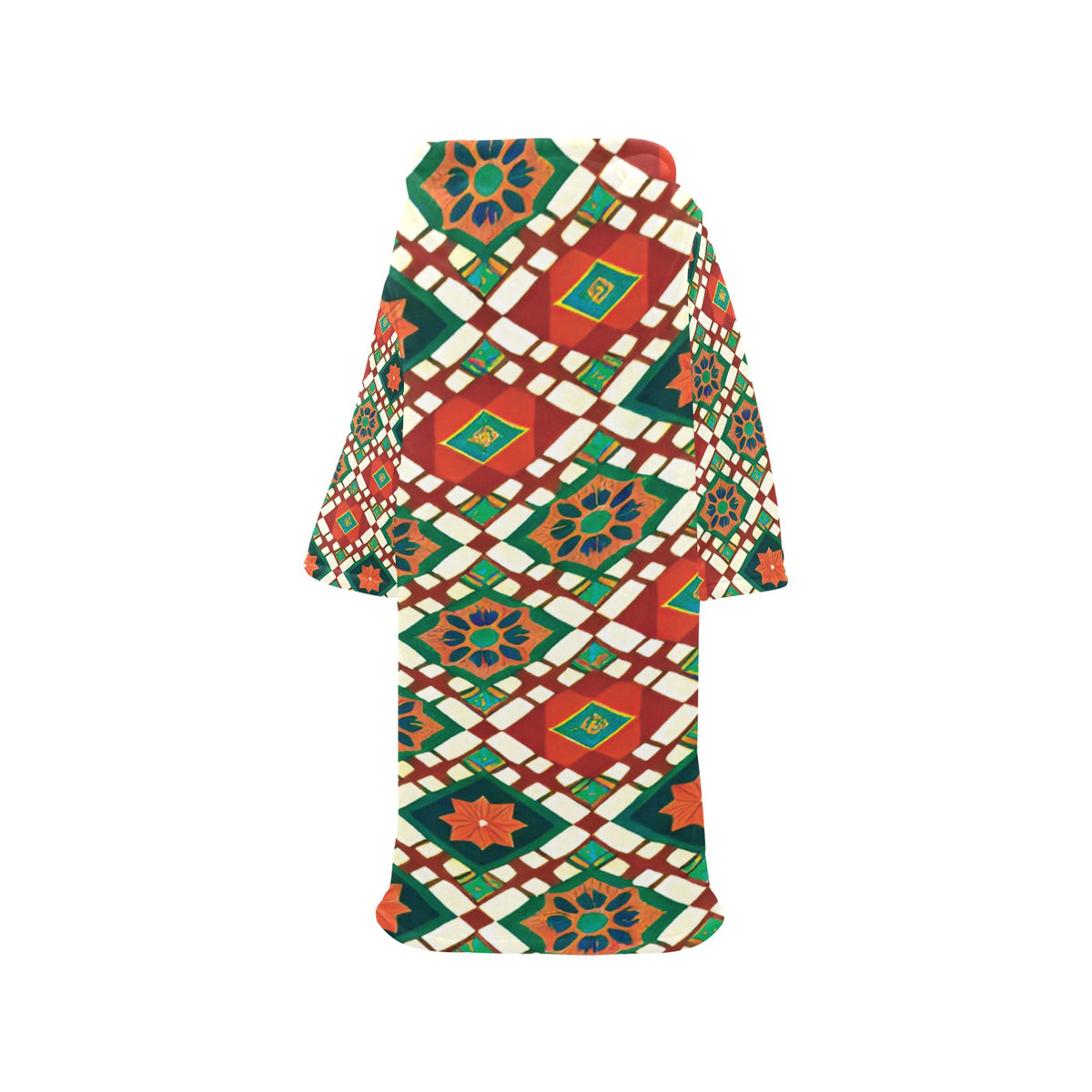 Blanket Robe with Sleeves for Adults