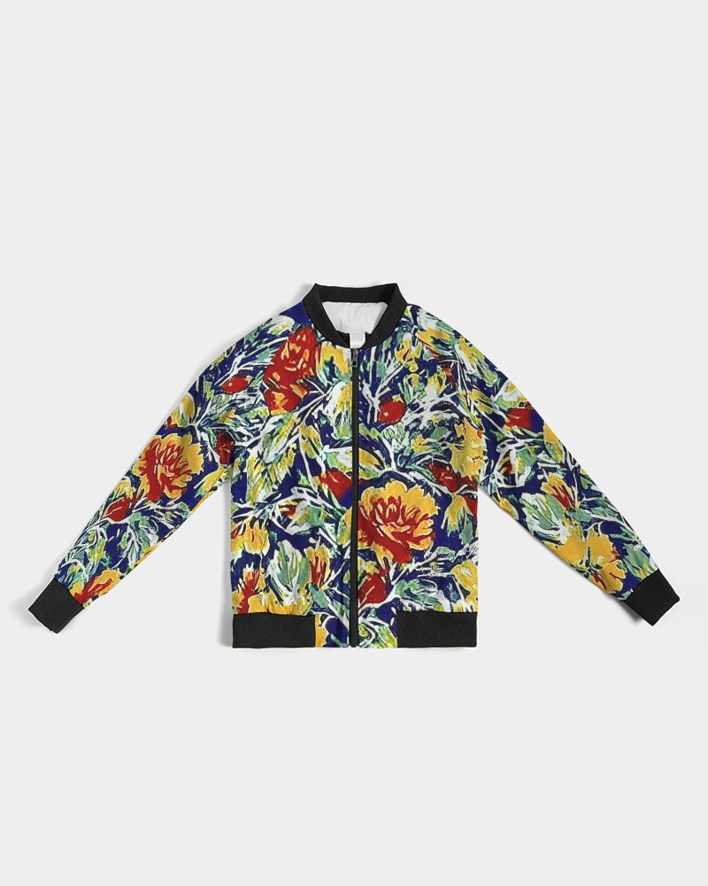 Painted floor design Women's All-Over Print Bomber Jacket