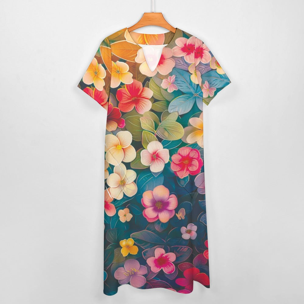 7-point sleeve dress