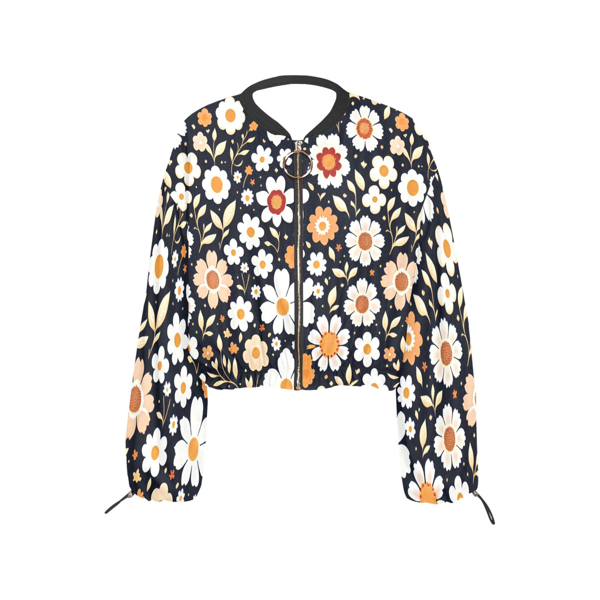 Women's Chiffon Cropped Jacket (Model H30)