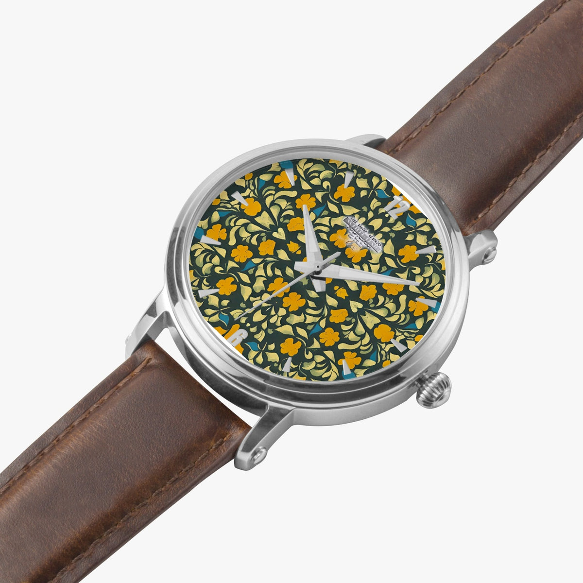 Silver grey white hair inspiration 46mm Unisex Automatic Watch (Silver)