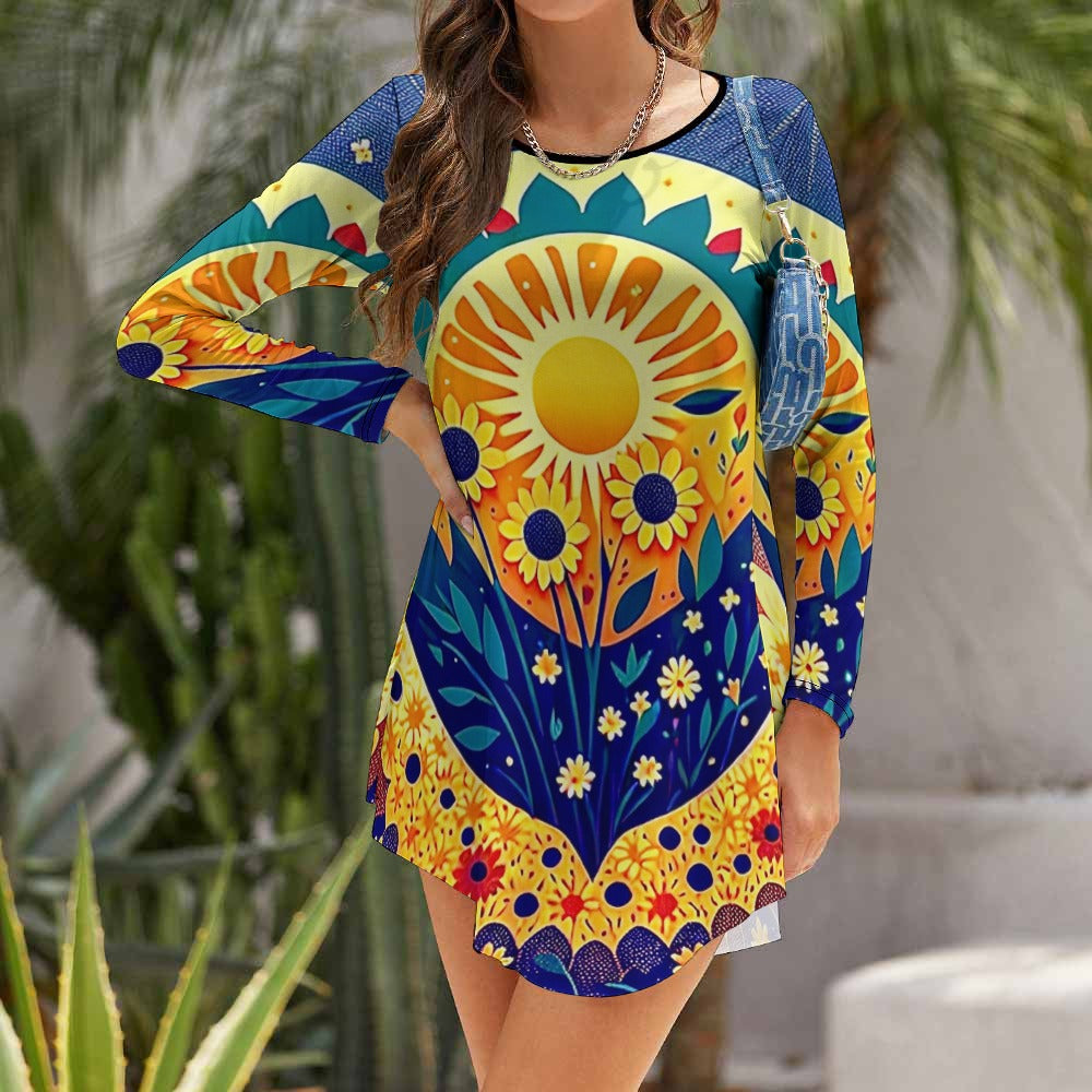 Long-sleeved dress