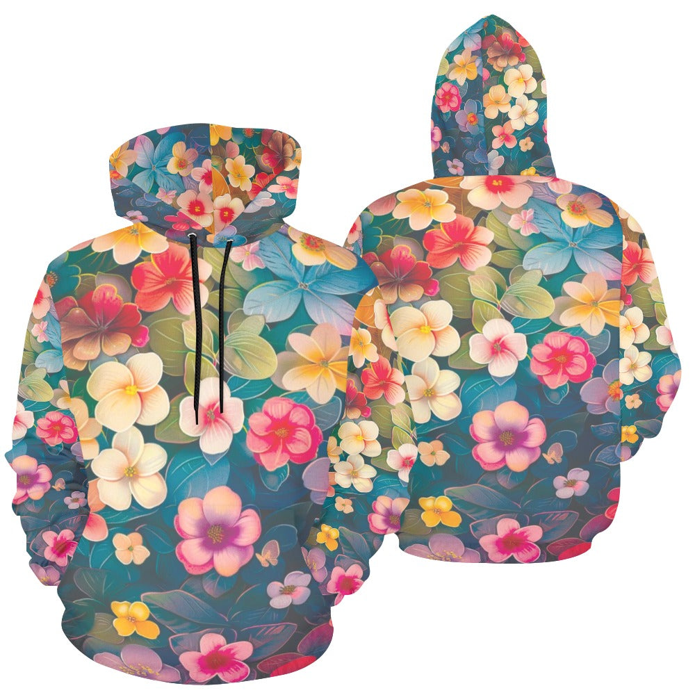 Women's All Over Print Hoodie (Model H13)
