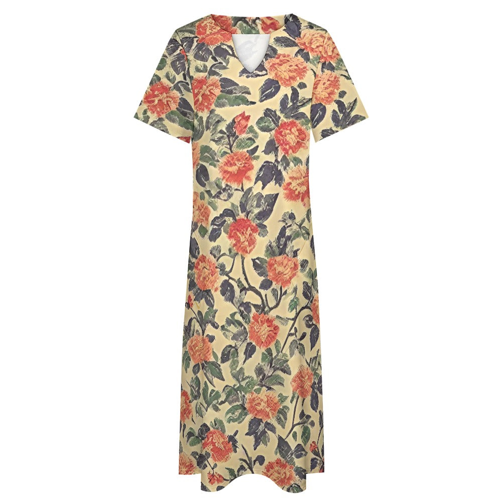 7-point sleeve dress