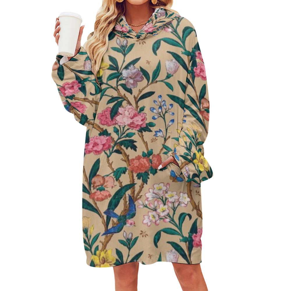 Women's Adult Hooded Blanket Shirt