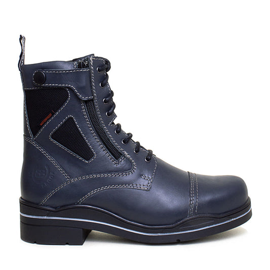 Kentucky Storm Waterproof Jodhpur Boots - Polished Navy