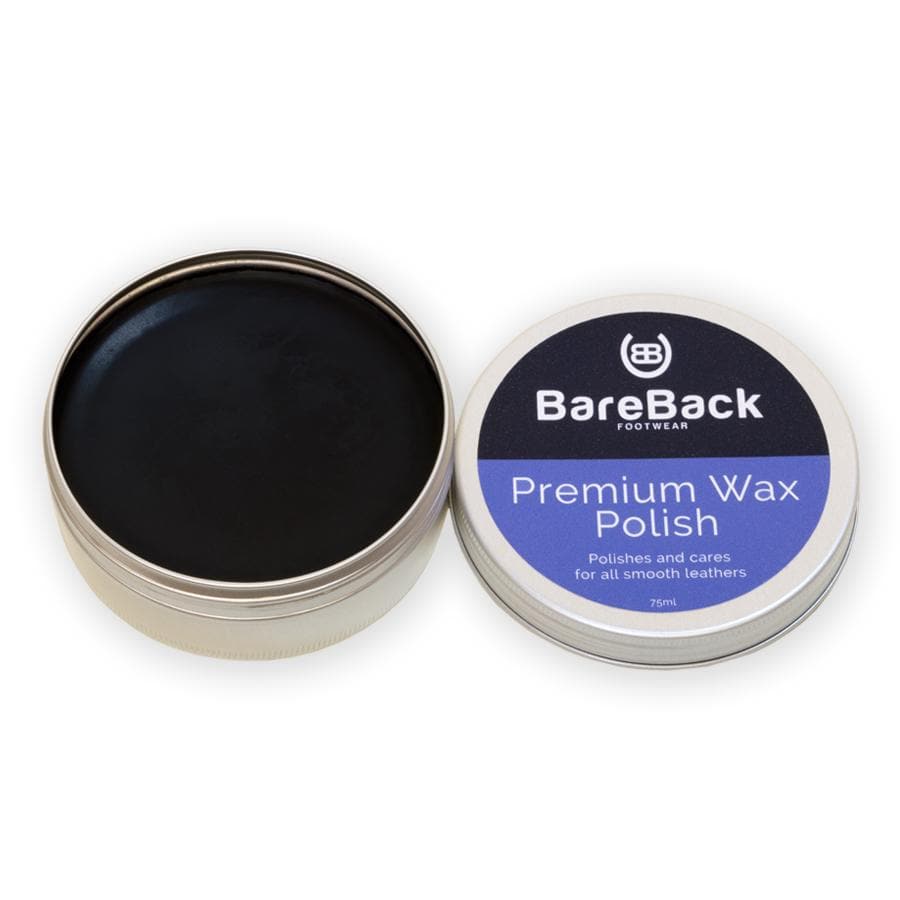 Bareback Footwear Premium Wax Polish- Available in 6 colours 75ml