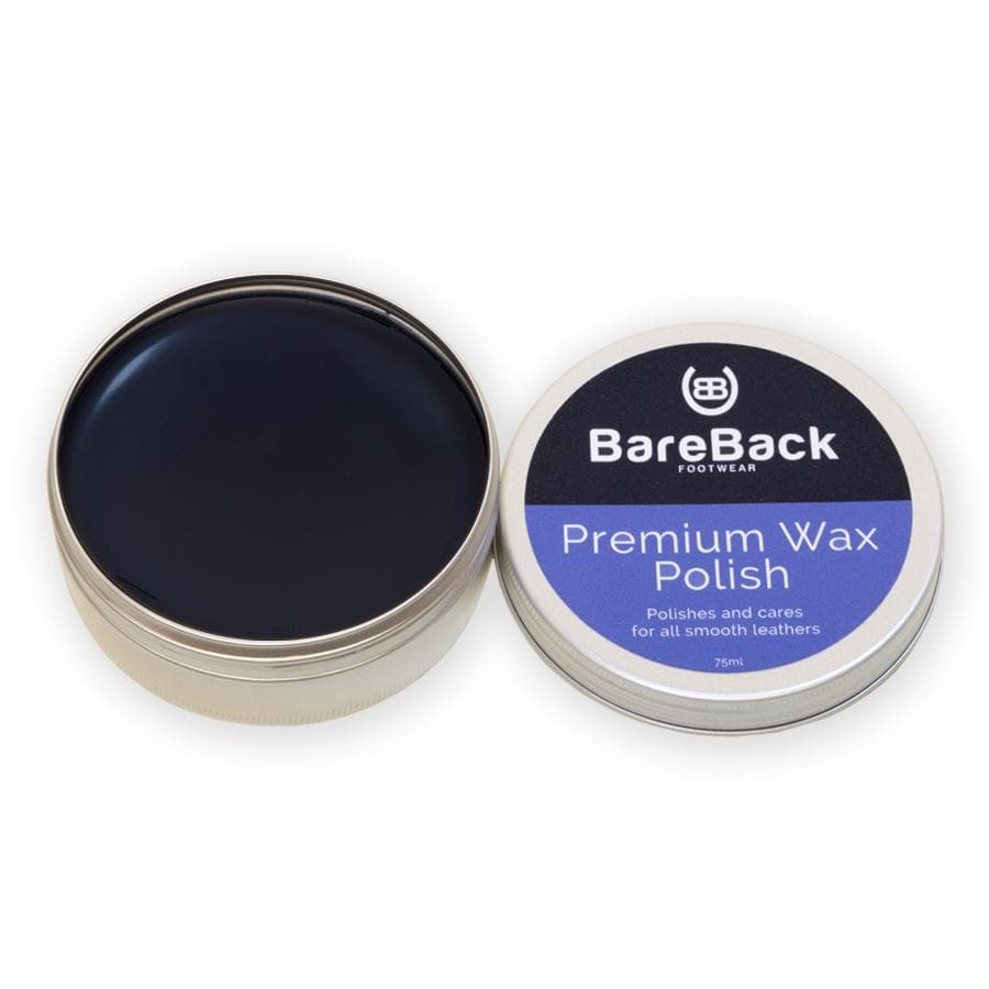 Bareback Footwear Premium Wax Polish- Available in 6 colours 75ml