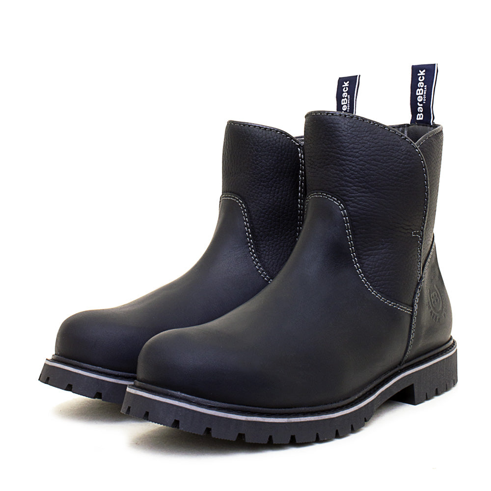 Quebec Waterproof Zip Up Ankle Boots - Black