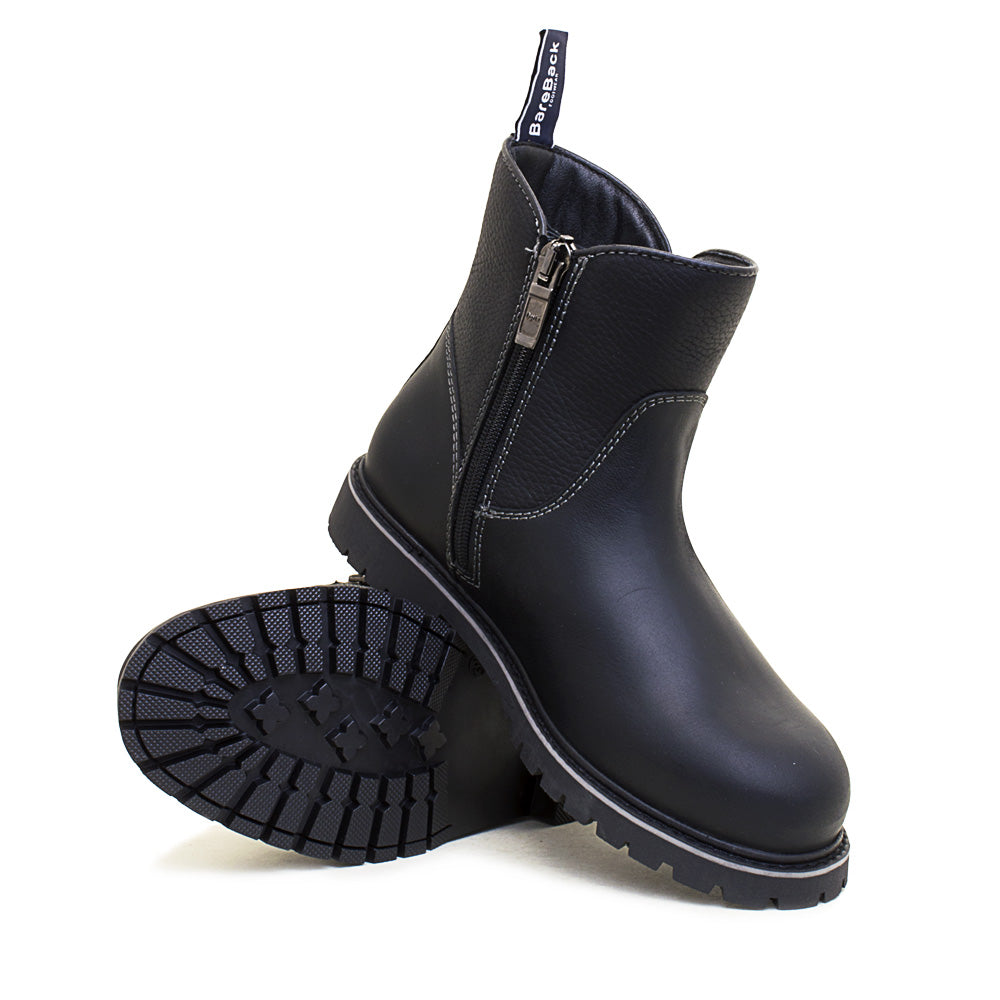 Quebec Waterproof Zip Up Ankle Boots - Black
