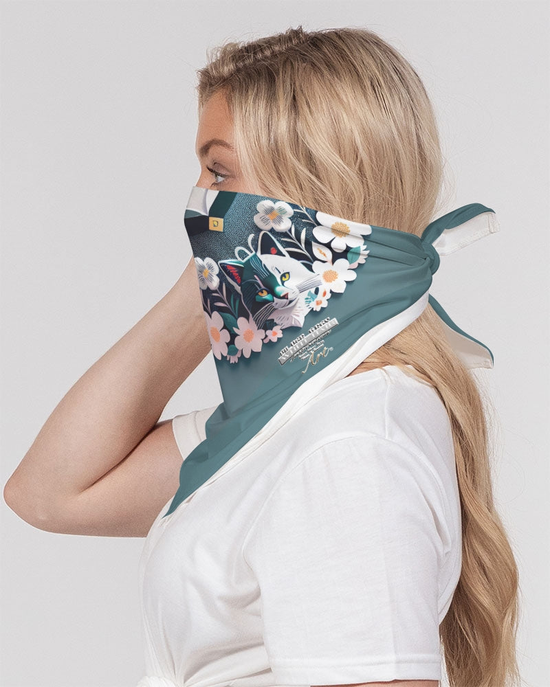 Silverfox flower Bandana Set