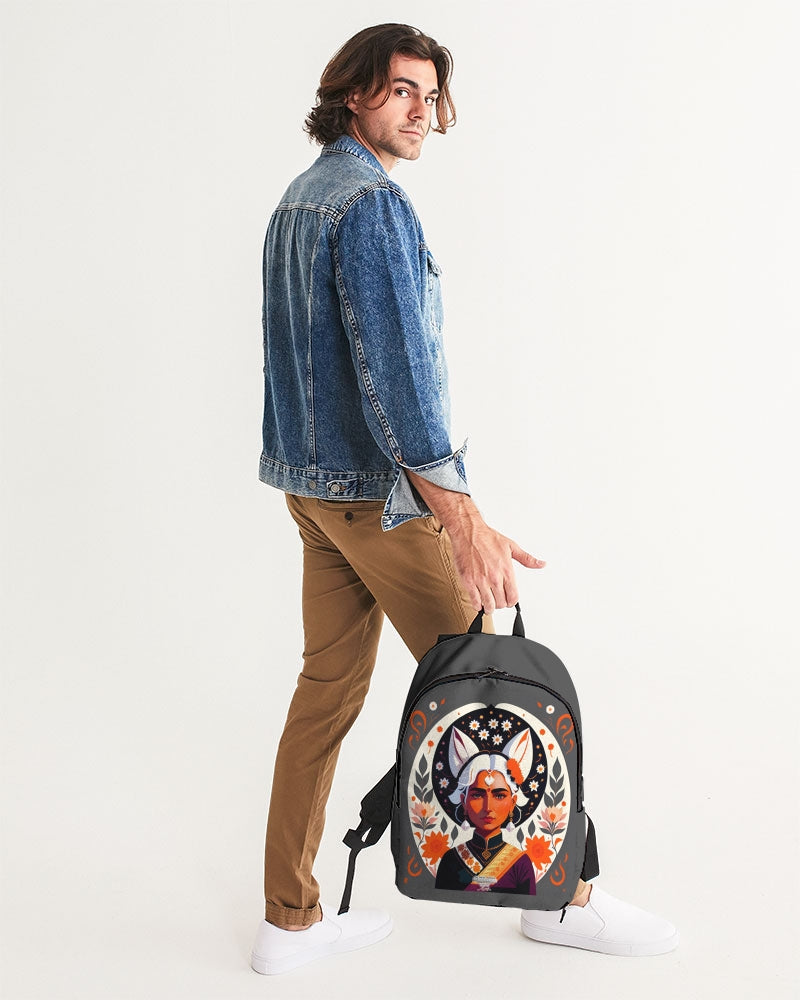 Indian Silver fox Large Backpack
