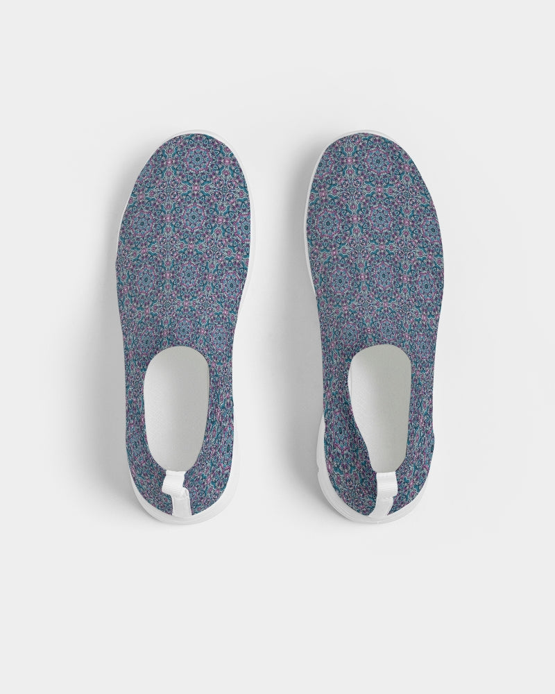 Trainers. blue mosaic Men's Slip-On Flyknit Shoe