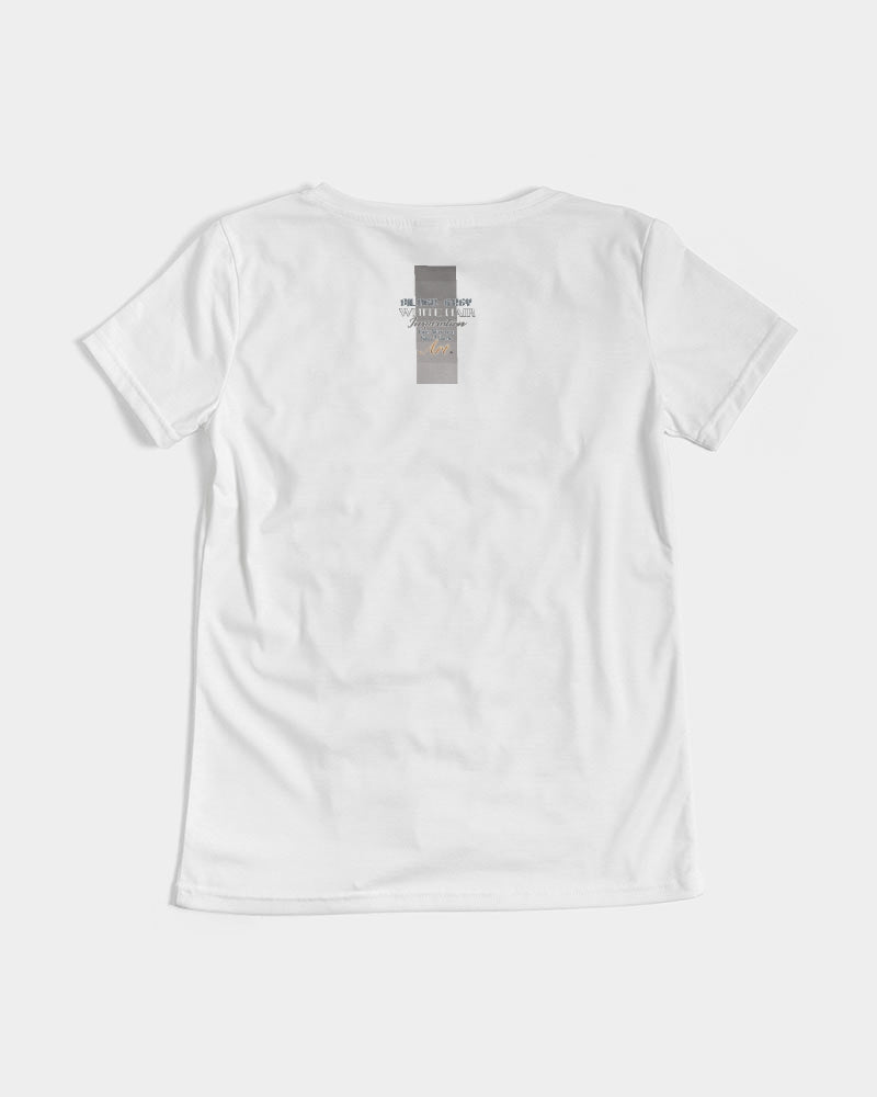 Black sister time to shine Women's All-Over Print V-Neck Tee