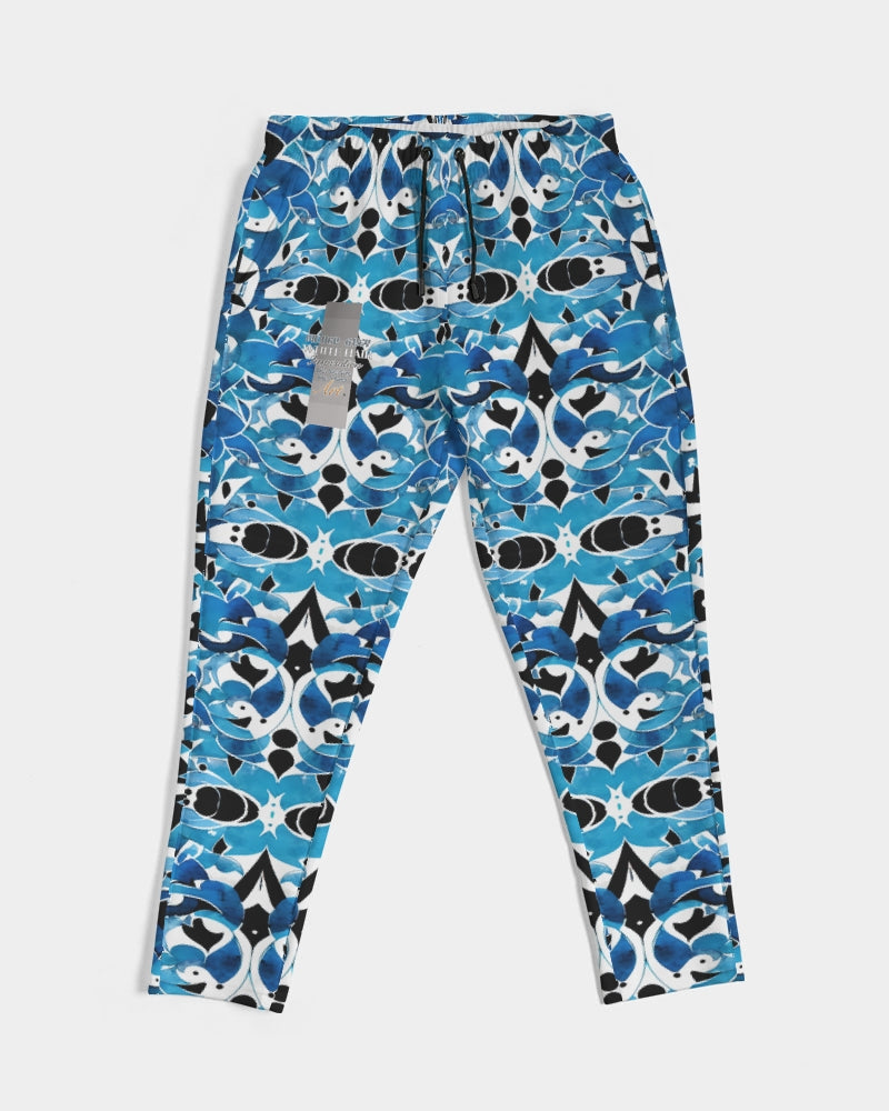 Blue Abstract pattern design Men's Joggers