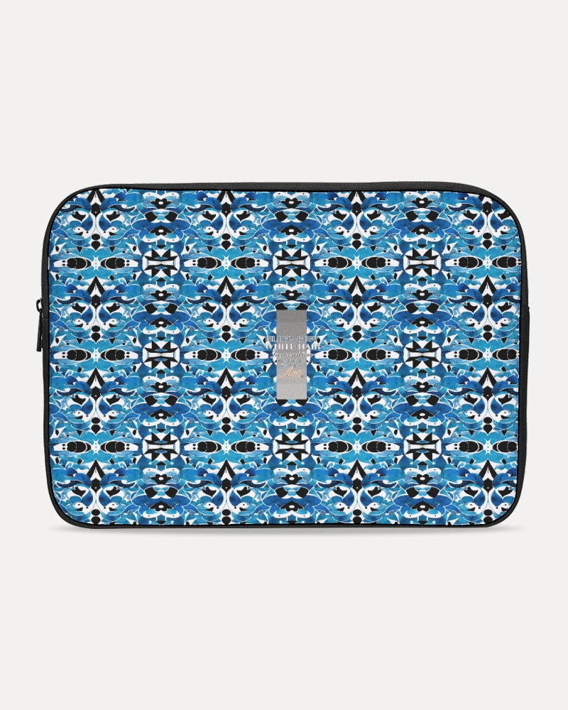 Blue Abstract pattern design Laptop Sleeve