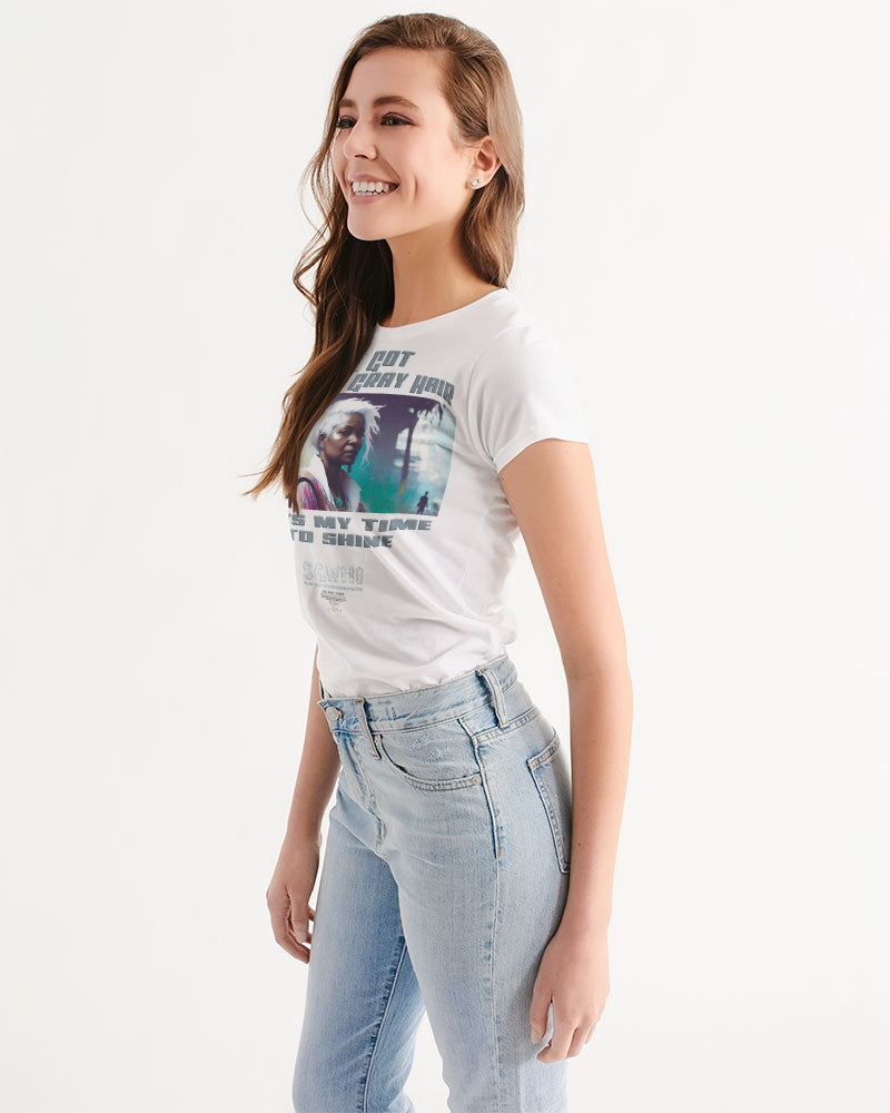 Black sister time to shine Women's All-Over Print Tee