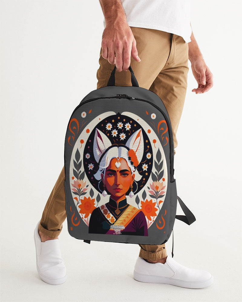 Indian Silver fox Large Backpack