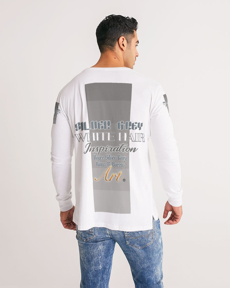Silver bearded warrior Men's Long Sleeve Tee